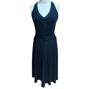 Evan Picone Black Halter Dress